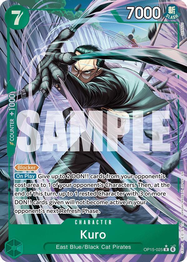 Kuro Alternate Art OP15-025 – Adventure on Kami's Island | One Piece TCG