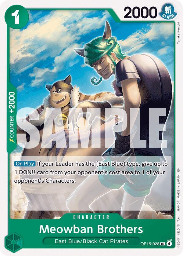 Meowban Brothers OP15-028 – Adventure on Kami's Island | One Piece TCG