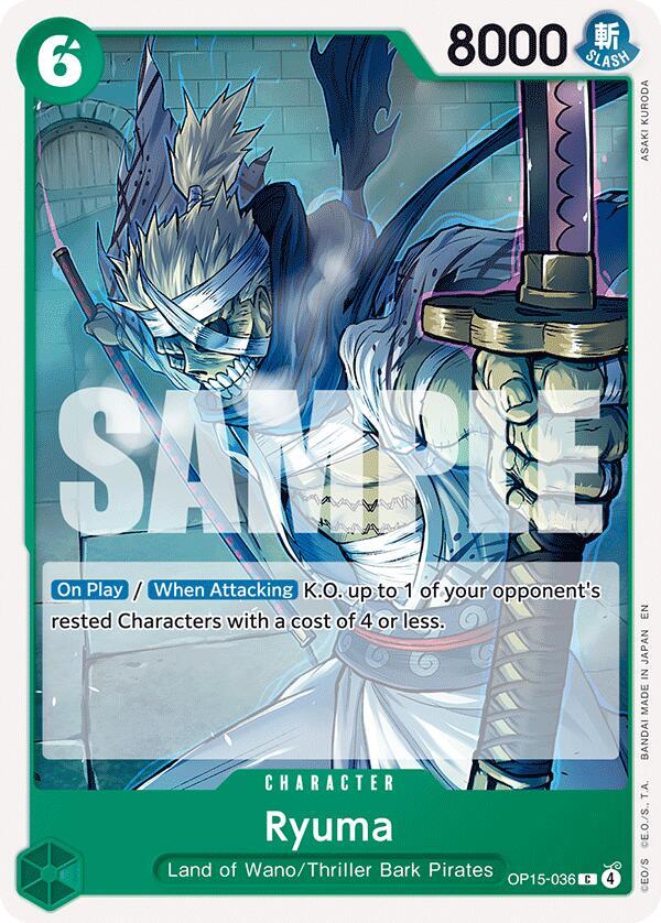 Ryuma OP15-036 – Adventure on Kami's Island | One Piece TCG