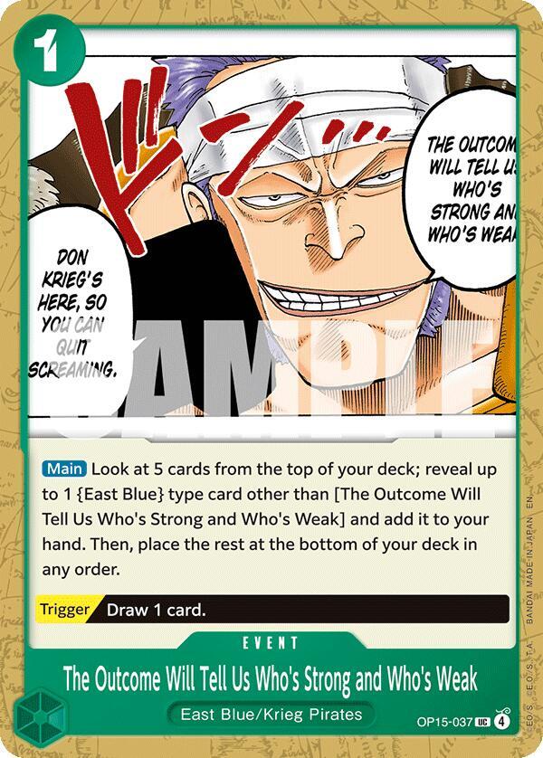 The Outcome Will Tell Us Who's Strong and Who's Weak OP15-037 – Adventure on Kami's Island | One Piece TCG