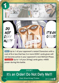It's an Order! Do Not Defy Me!!! OP15-038 – Adventure on Kami's Island | One Piece TCG
