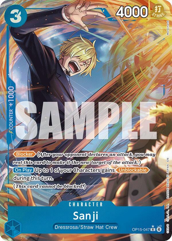 Sanji Alternate Art OP15-047 – Adventure on Kami's Island | One Piece TCG