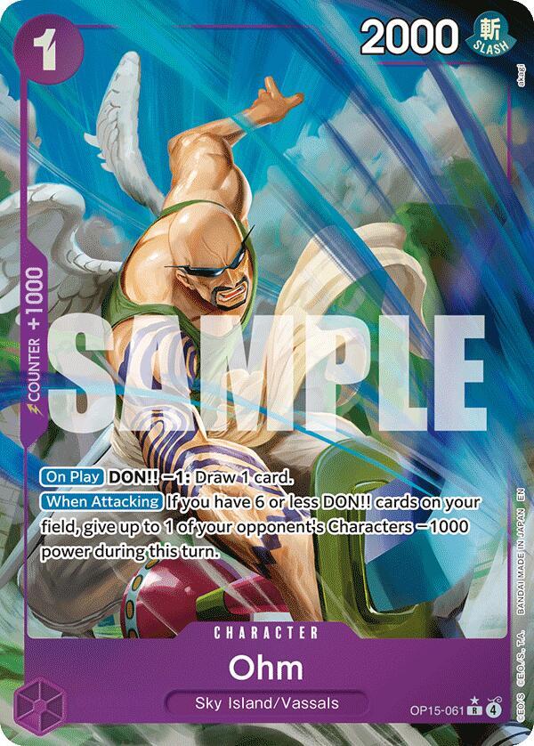 Ohm Alternate Art OP15-061 – Adventure on Kami's Island | One Piece TCG