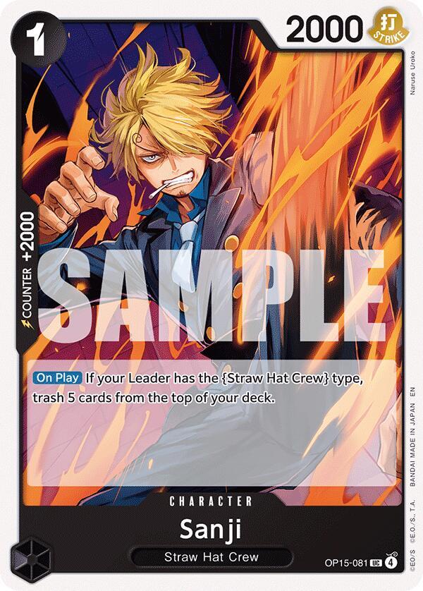 Sanji OP15-081 – Adventure on Kami's Island | One Piece TCG