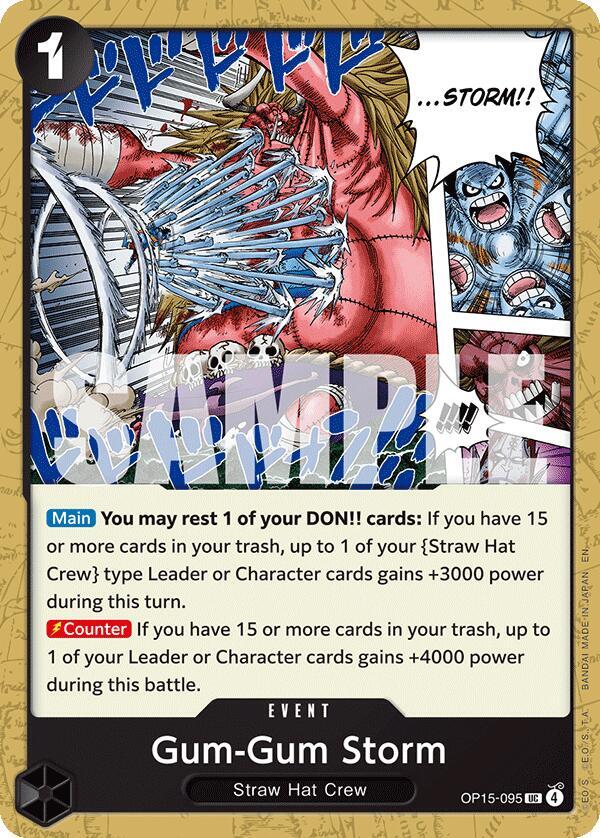 Gum-Gum Storm OP15-095 – Adventure on Kami's Island | One Piece TCG