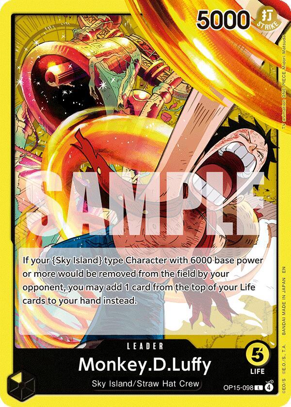 Monkey.D.Luffy OP15-098 – Adventure on Kami's Island | One Piece TCG