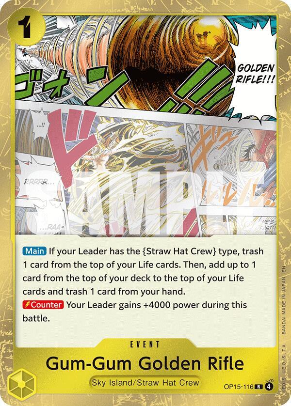 Gum-Gum Golden Rifle OP15-116 – Adventure on Kami's Island | One Piece TCG