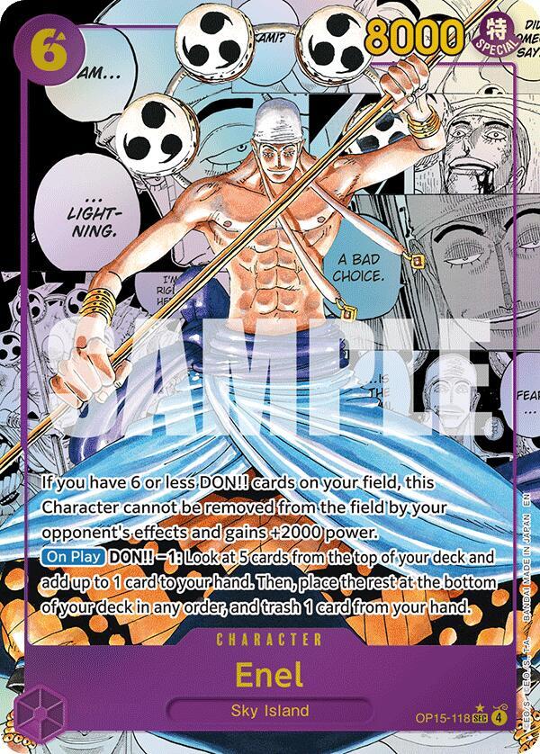 Enel Manga Rare OP15-118 – Adventure on Kami's Island | One Piece TCG