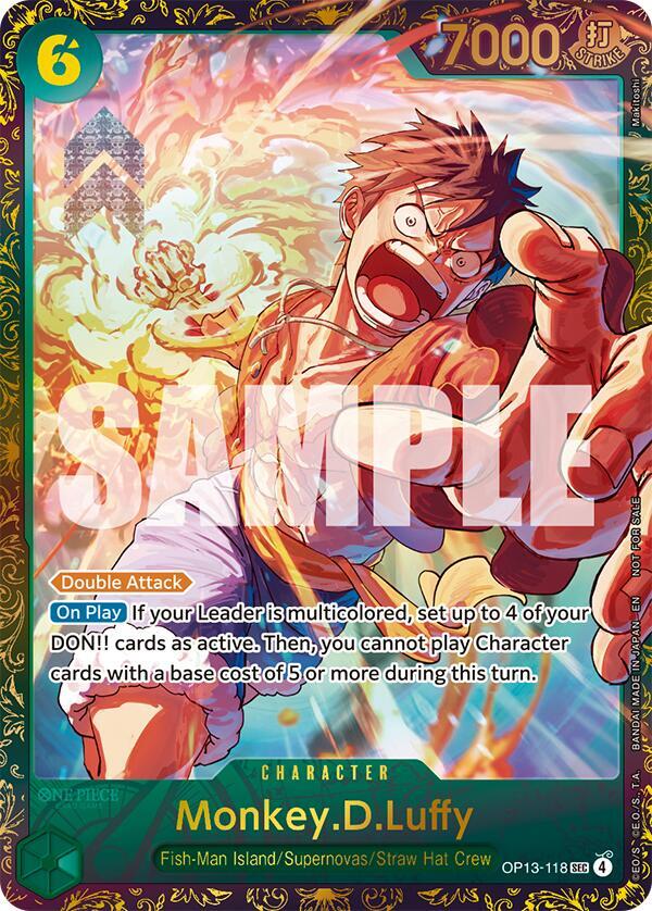 Monkey.D.Luffy Treasure Cup March 2026 OP13-118 | One Piece TCG