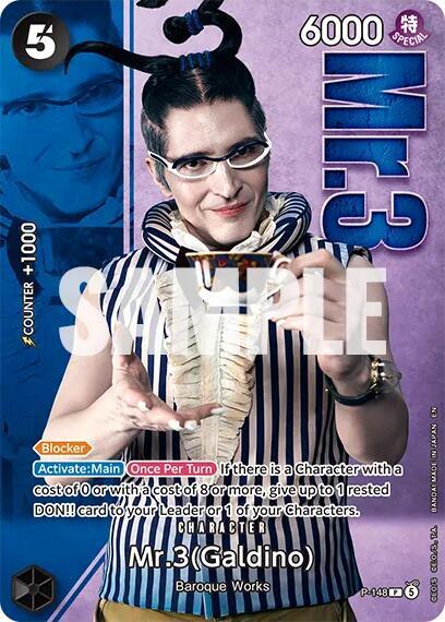 Mr.3 (Galdino) Premium Card Collection -Live Action Edition Vol.2 Baroque Works- P-148 | One Piece TCG