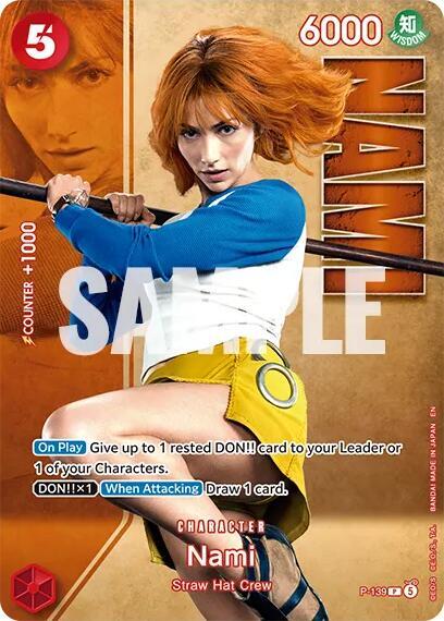Nami Premium Card Collection -Live Action Edition Vol.2 Straw Hat Crew- P-139 | One Piece TCG