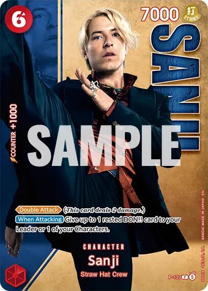 Sanji Premium Card Collection -Live Action Edition Vol.2 Straw Hat Crew- P-137 | One Piece TCG