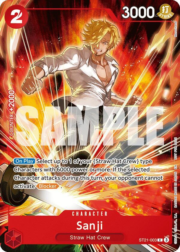 Sanji Welcome Pack 2026 Vol.1 ST21-003 | One Piece TCG
