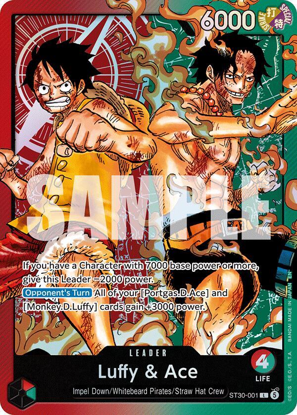 Luffy & Ace ST30-001 – Starter Deck EX: Luffy & Ace | One Piece TCG