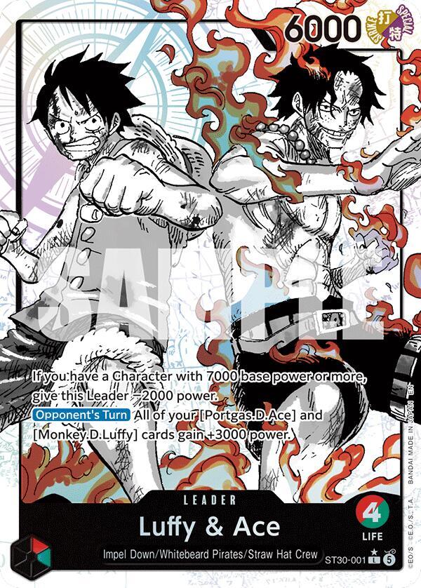 Luffy & Ace Alternate Art ST30-001 – Starter Deck EX: Luffy & Ace | One Piece TCG