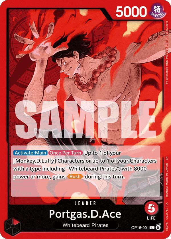 Portgas.D.Ace OP16-001 – The Time of Battle | One Piece TCG