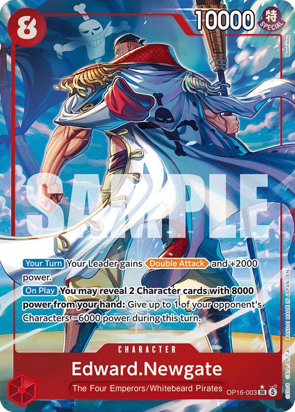 Edward.Newgate Alternate Art OP16-003 – The Time of Battle | One Piece TCG