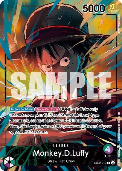 Monkey.D.Luffy Official Playmat Limited Edition Vol.5 EB02-010 | One Piece TCG