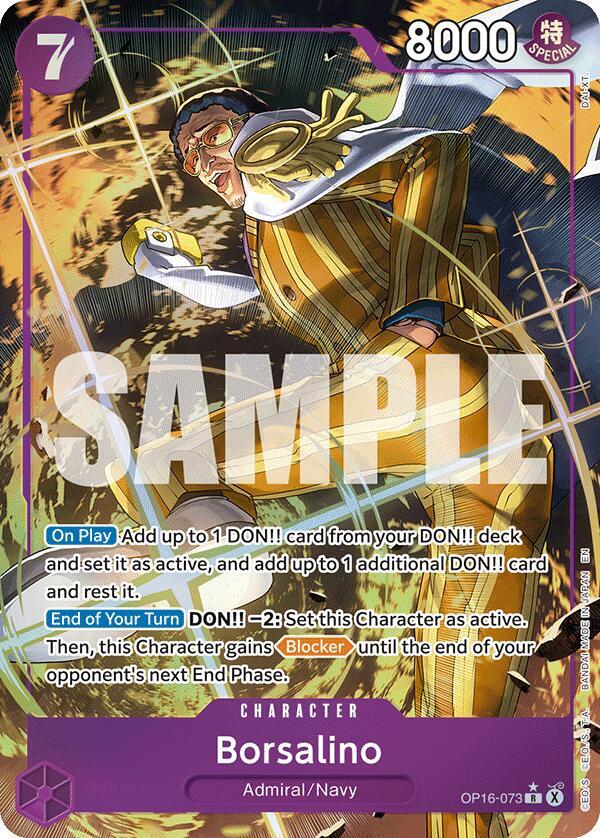 Borsalino Alternate Art OP16-073 – The Time of Battle | One Piece TCG