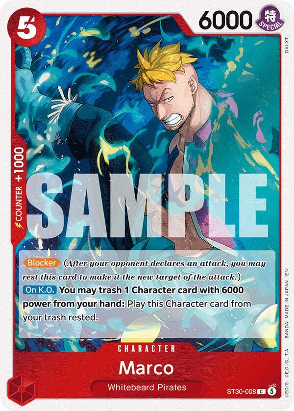 Marco ST30-008 – Starter Deck EX: Luffy & Ace | One Piece TCG