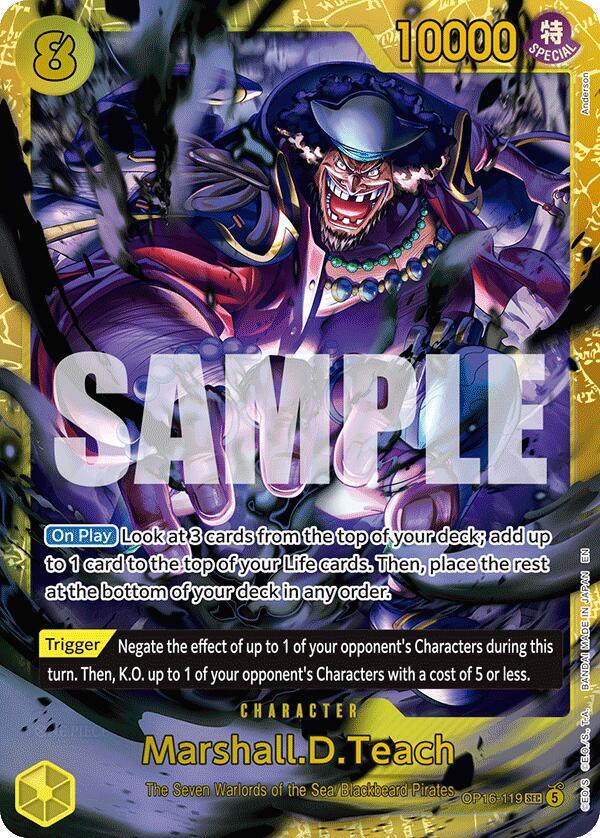 Marshall.D.Teach OP16-119 – The Time of Battle | One Piece TCG