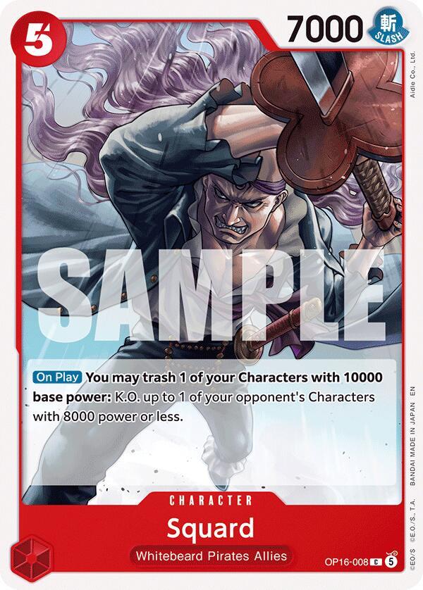Squard OP16-008 – The Time of Battle | One Piece TCG