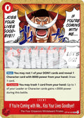 If You're Coming with Me...Kiss Your Lives Goodbye!! OP16-020 – The Time of Battle | One Piece TCG