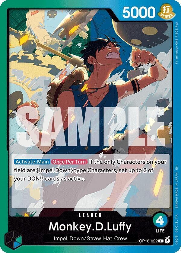 Monkey.D.Luffy OP16-022 – The Time of Battle | One Piece TCG
