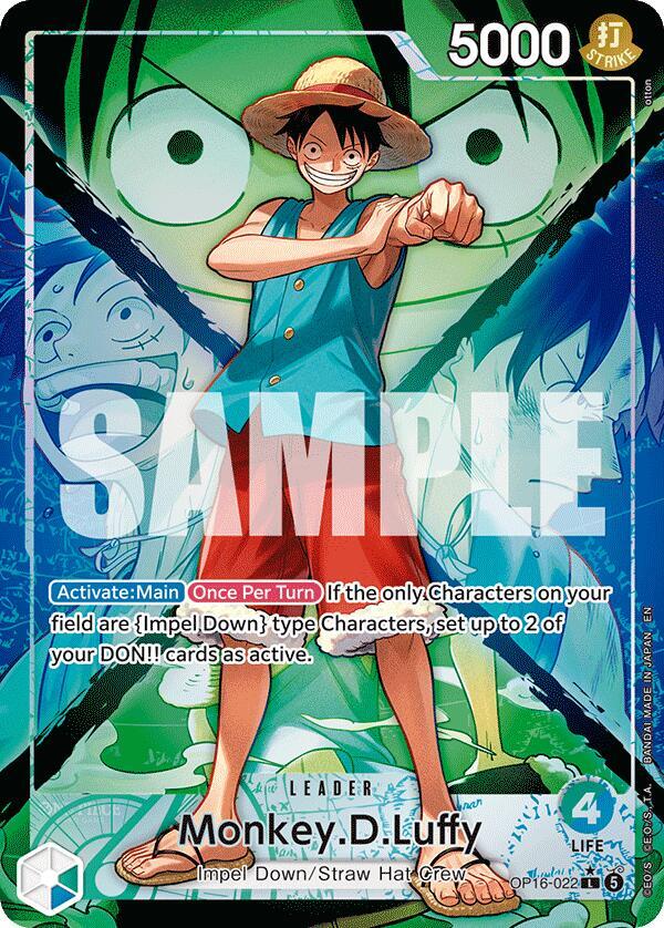 Monkey.D.Luffy Alternate Art OP16-022 – The Time of Battle | One Piece TCG