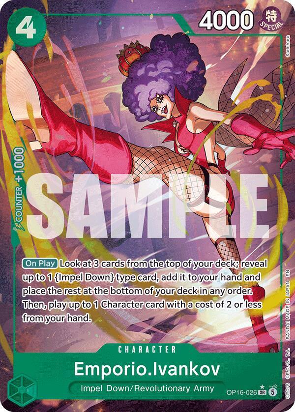 Emporio.Ivankov Alternate Art OP16-026 – The Time of Battle | One Piece TCG
