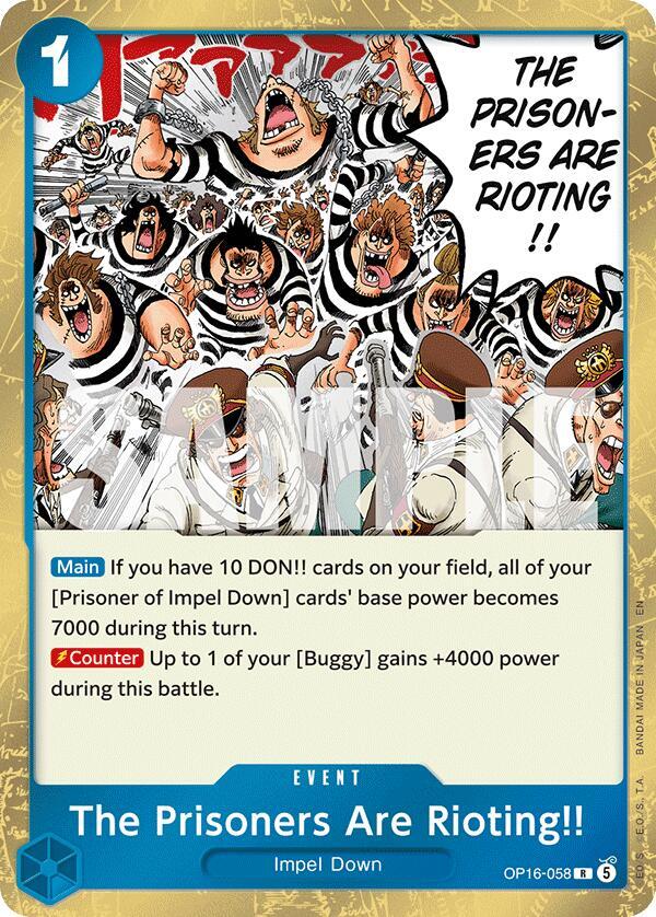 The Prisoners Are Rioting!! OP16-058 – The Time of Battle | One Piece TCG