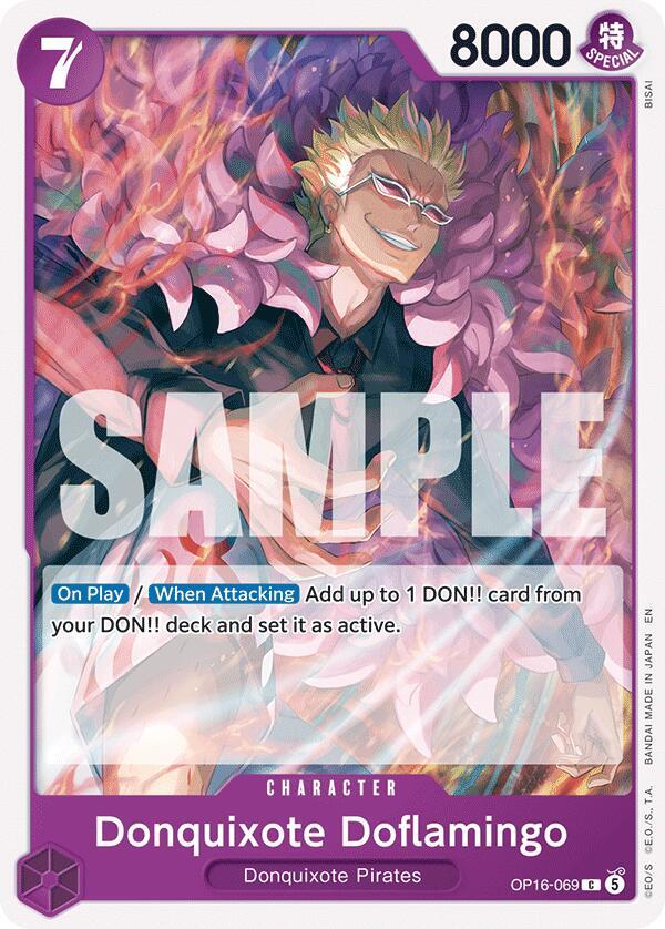 Donquixote Doflamingo OP16-069 – The Time of Battle | One Piece TCG