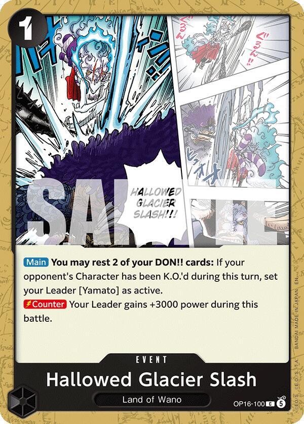 Hallowed Glacier Slash OP16-100 – The Time of Battle | One Piece TCG