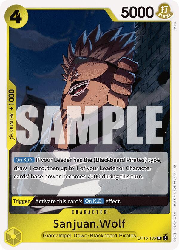 Sanjuan.Wolf OP16-106 – The Time of Battle | One Piece TCG