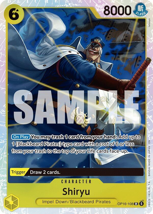 Shiryu OP16-108 – The Time of Battle | One Piece TCG
