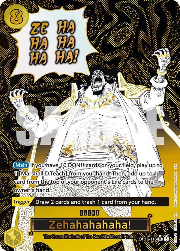 Zehahahahaha! Alternate Art OP16-116 – The Time of Battle | One Piece TCG