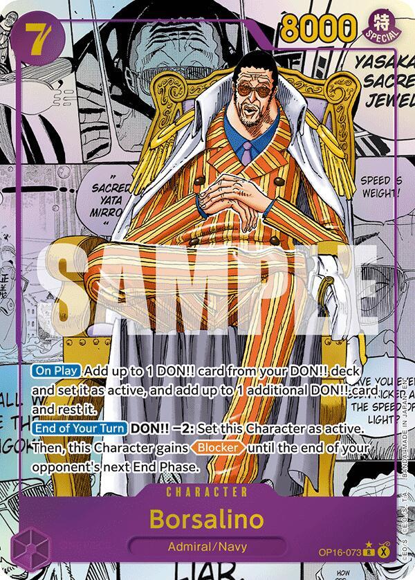 Borsalino Manga Rare OP16-073 – The Time of Battle | One Piece TCG