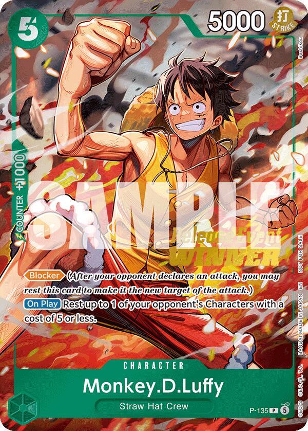 Monkey.D.Luffy OP16 Release Event Winner P-135 | One Piece TCG