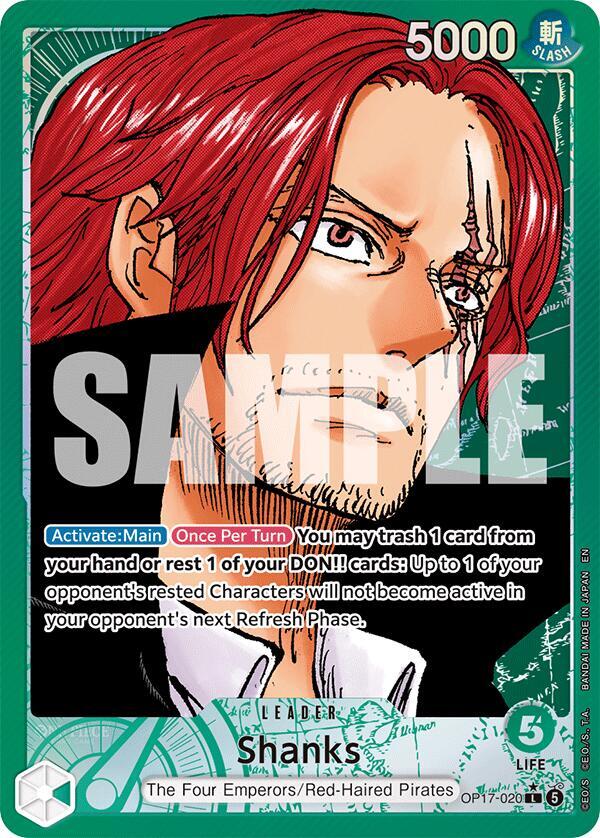 Shanks Alternate Art OP17-020 – The World's Strongest Warriors | One Piece TCG