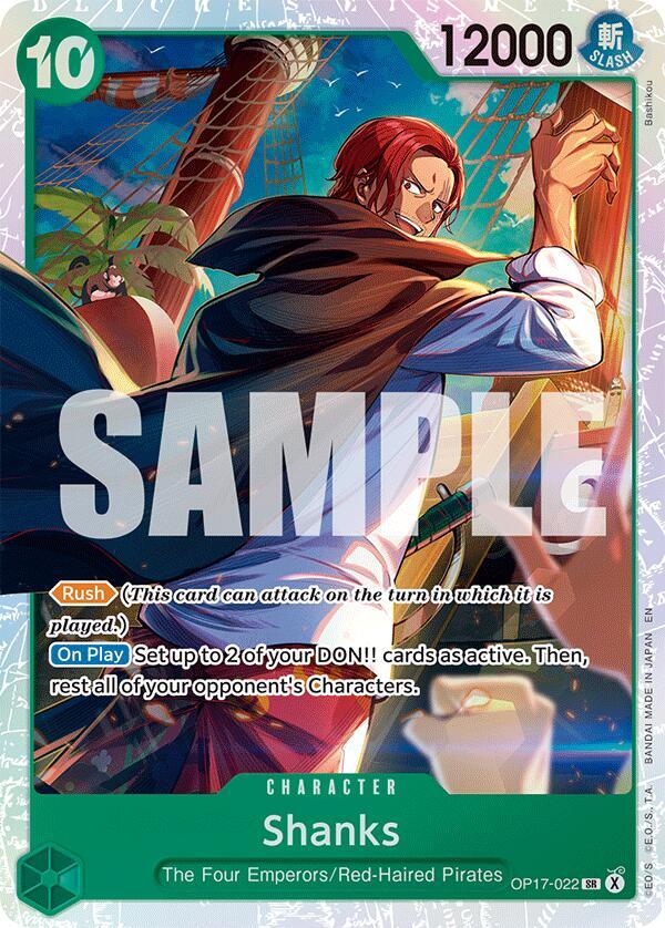 Shanks OP17-022 – The World's Strongest Warriors | One Piece TCG
