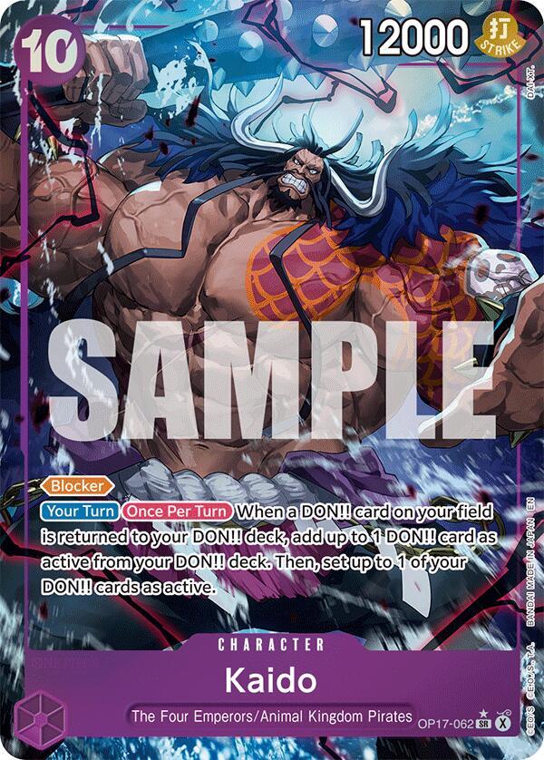 Kaido Alternate Art OP17-062 – The World's Strongest Warriors | One Piece TCG