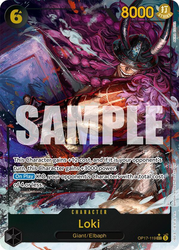 Loki Alternate Art OP17-119 – The World's Strongest Warriors | One Piece TCG