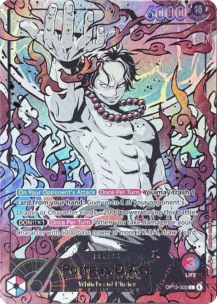 Portgas D. Ace English Version 3rd Anniversary Set OP13-002 | One Piece TCG