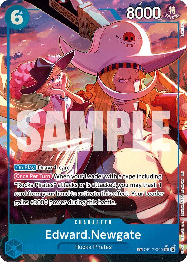 Edward Newgate Treasure Rare OP17-040 – The World's Strongest Warriors | One Piece TCG