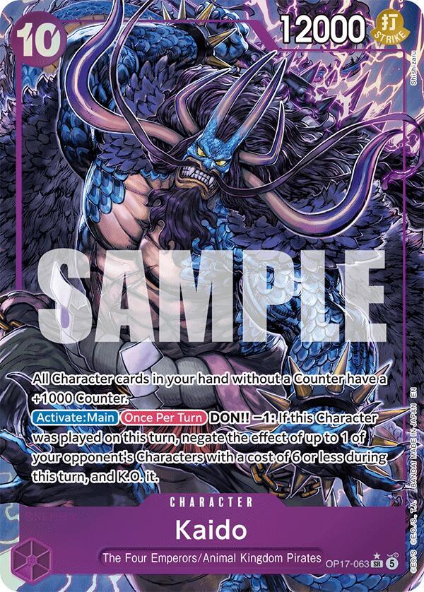 Kaido Alternate Art OP17-063 – The World's Strongest Warriors | One Piece TCG