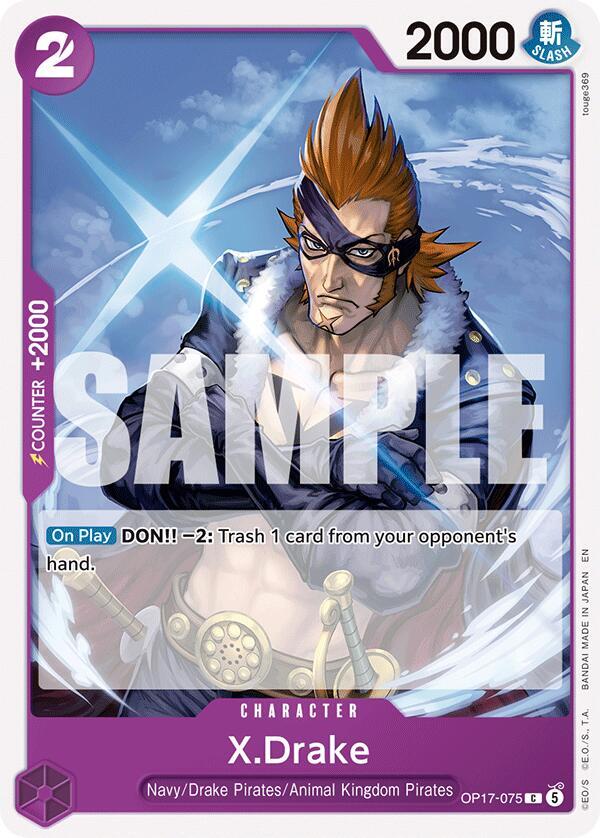X Drake OP17-075 – The World's Strongest Warriors | One Piece TCG