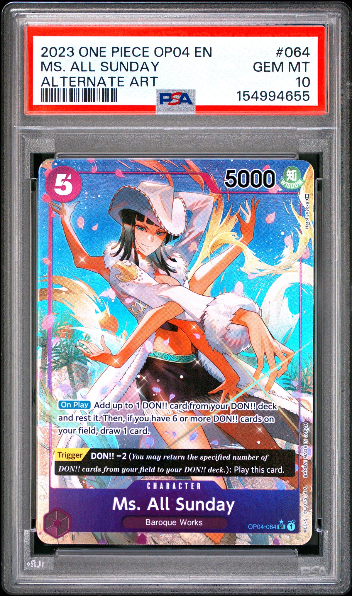 Ms. All Sunday Alternate Art OP04-064 | PSA 10