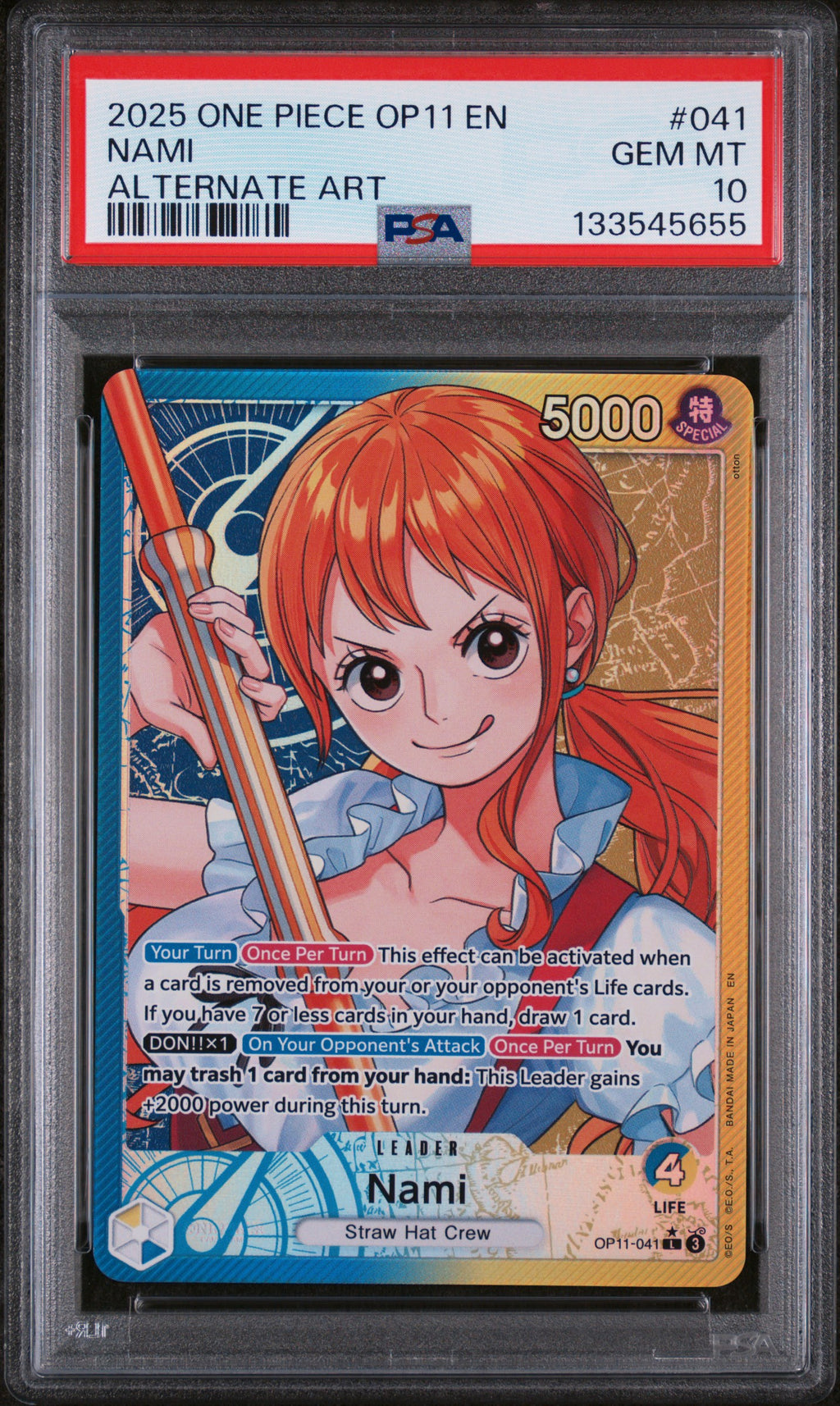 Nami Leader OP11-041 | PSA 10