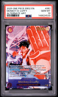 Monkey D. Luffy Alternate Art EB02-061 | PSA 10