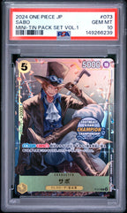 JP Sabo P-073 Mini-Tin Pack Set Vol.1 | PSA 10